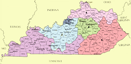 district ky kentucky congressional map districts vote senate election breakdown delegates cd maps