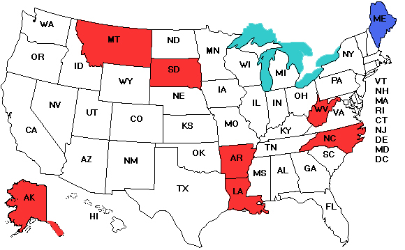 2014 Senate mismatch map