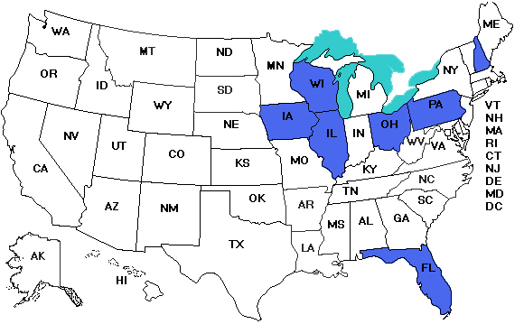 2014 Senate mismatch map