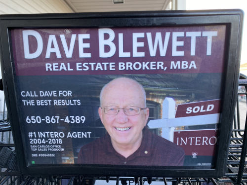Advertisement for a realtor named 'Dave Blewett'