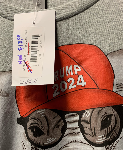 A Trump 2024 shirt has been marked down from $24 to $14