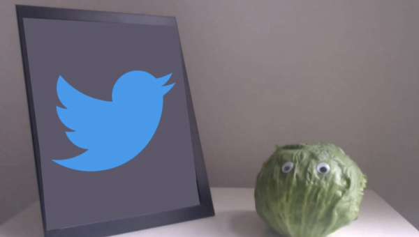 A picture of Twitter next to a head of
lettuce, obviously referencing the Truss vs. lettuce bit from the U.K.