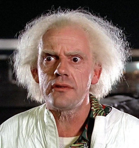 'Doc' Emmet Brown from the 'Back to the Future' movies