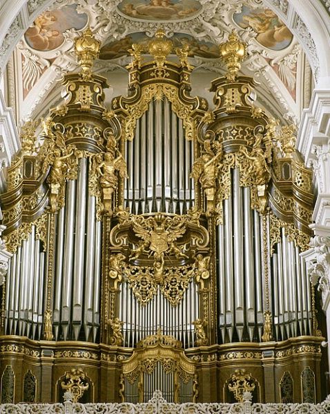 A huge church organ
