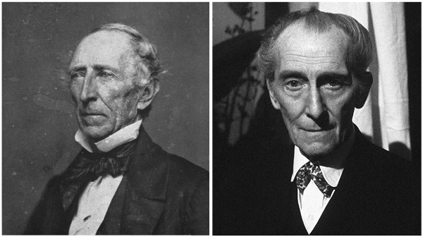 John Tyler and Peter Cushing, both in their sixties