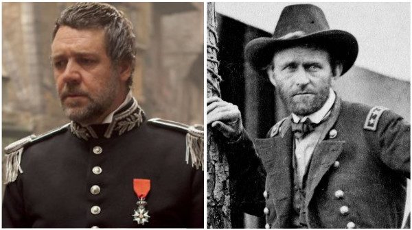 Russell Crowe as Javert and U.S. Grant
