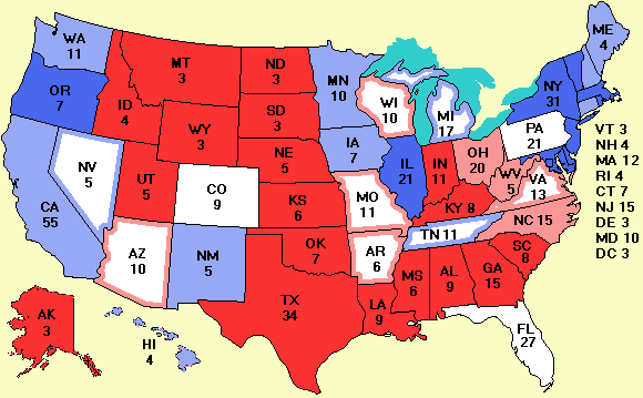 electoral college map