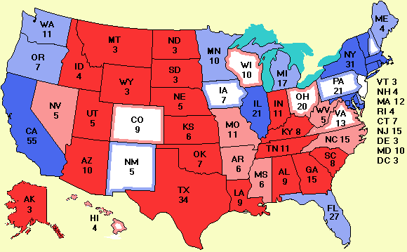 electoral college map