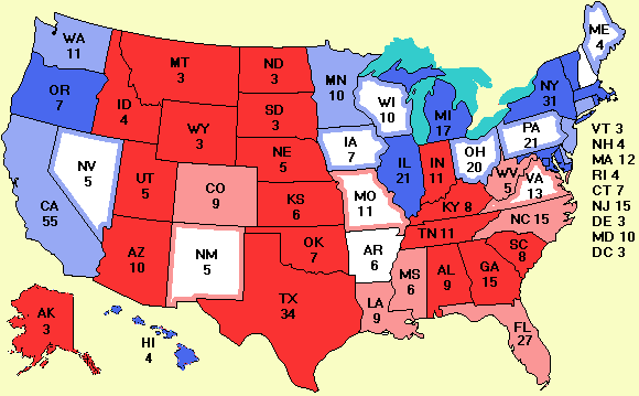 electoral college map