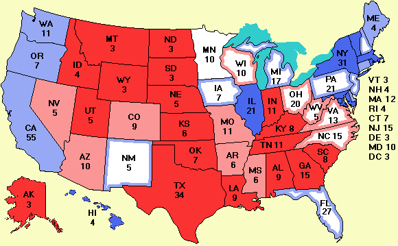 electoral college map