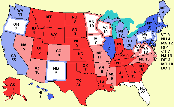 electoral college map