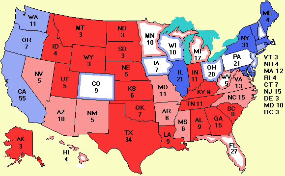 electoral college map