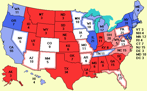 electoral college map