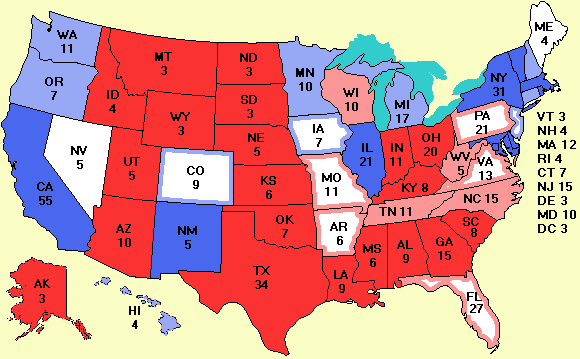 electoral college map