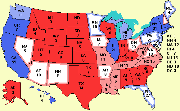 electoral college map