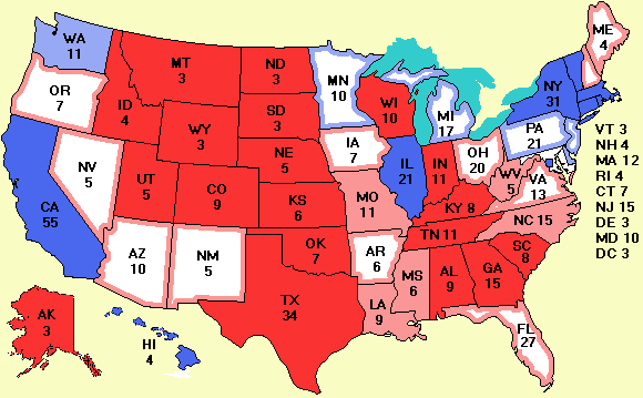 electoral college map