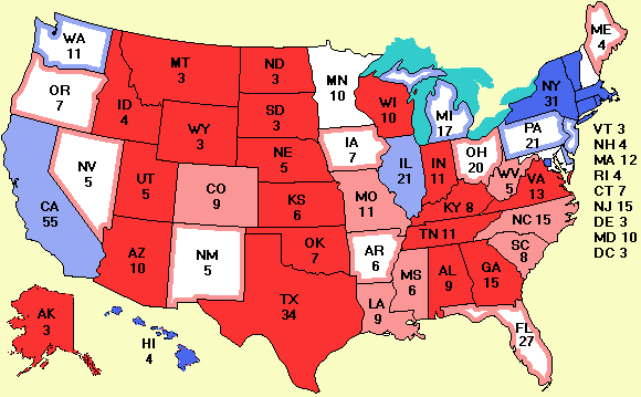 electoral college map