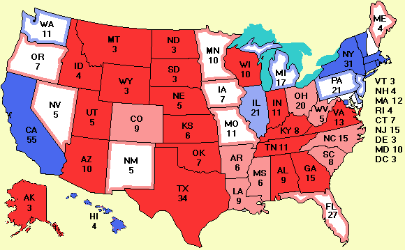 electoral college map