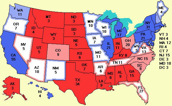 electoral college map