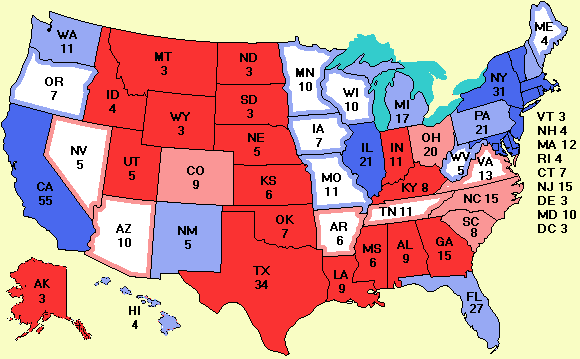 electoral college map