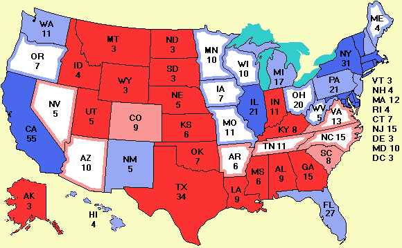 electoral college map