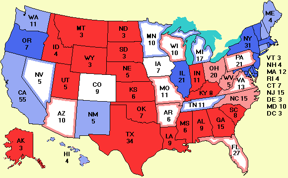 electoral college map