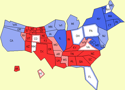 electoral college map