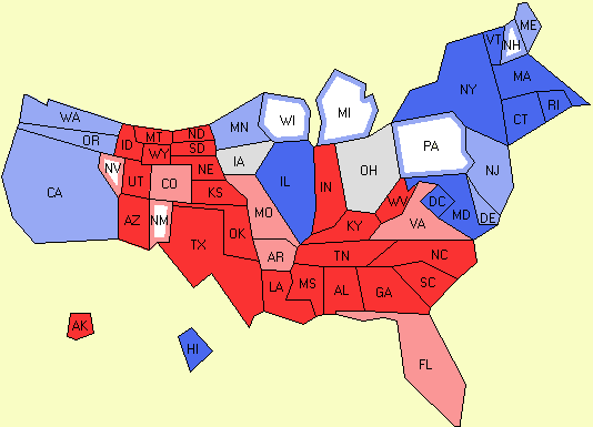 electoral college map