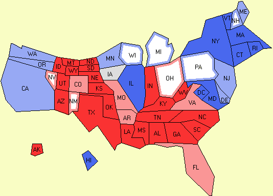 electoral college map