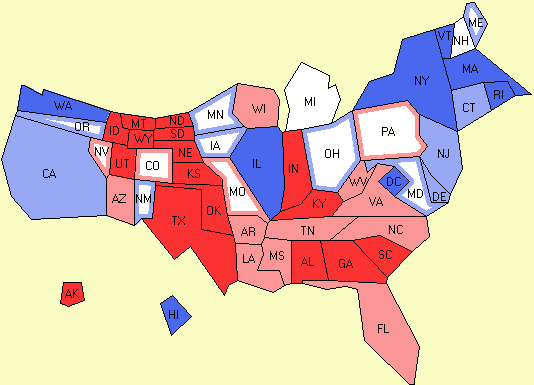 electoral college map