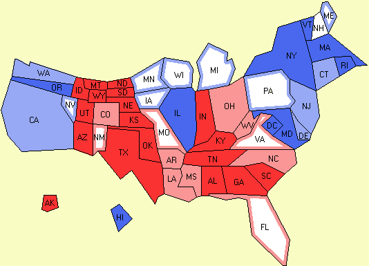 electoral college map