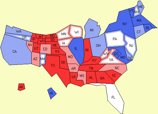 electoral college map