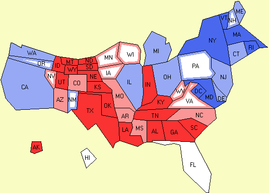 electoral college map