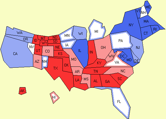 electoral college map