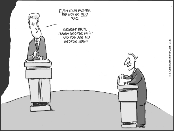 You're no George Bush