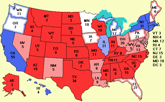 electoral college map