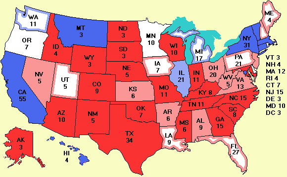 electoral college map