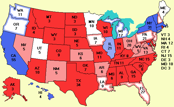 electoral college map