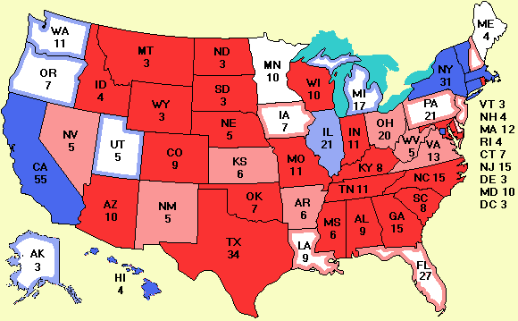 electoral college map