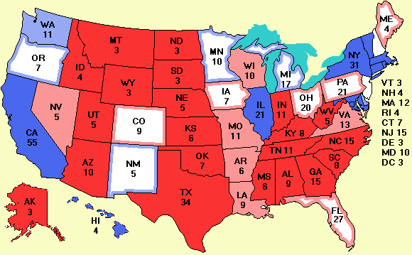 electoral college map