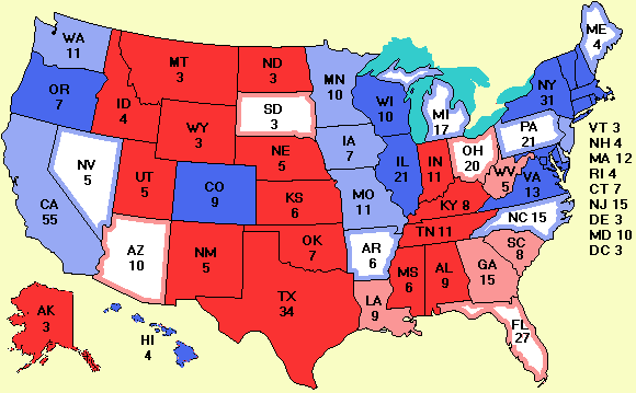 electoral college map