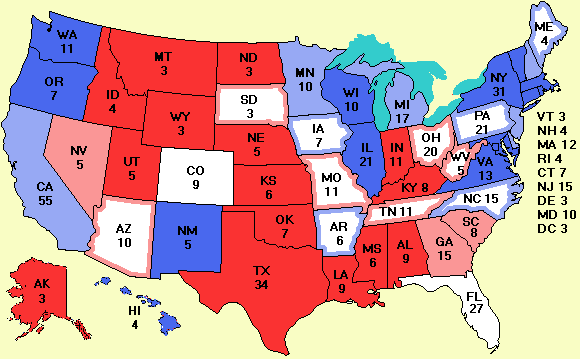 electoral college map
