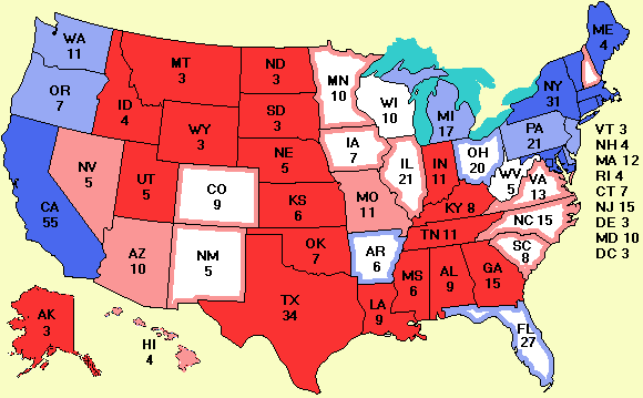 electoral college map