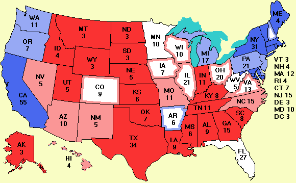 electoral college map