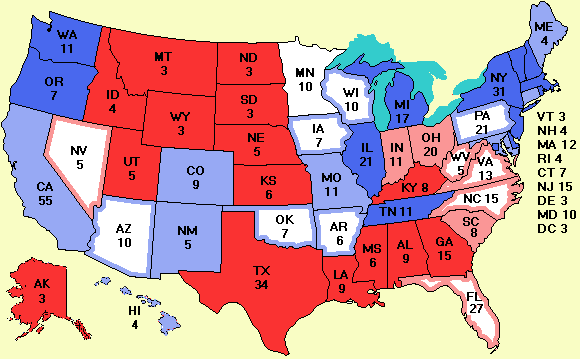 electoral college map