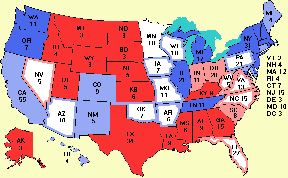 electoral college map