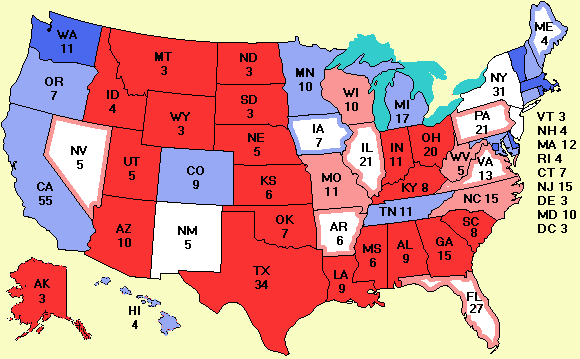 electoral college map