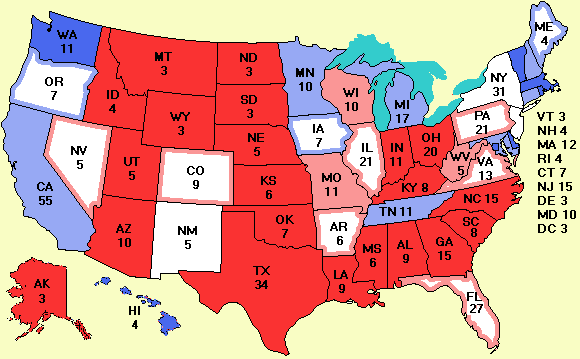 electoral college map