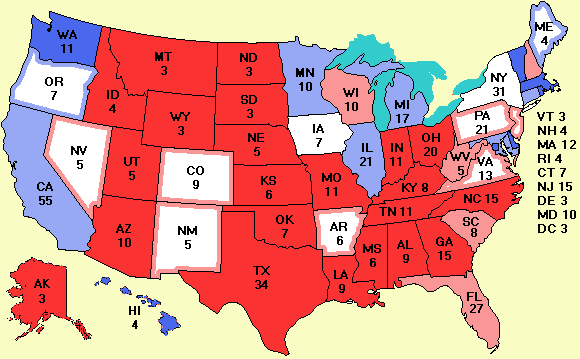 electoral college map