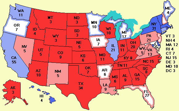 electoral college map